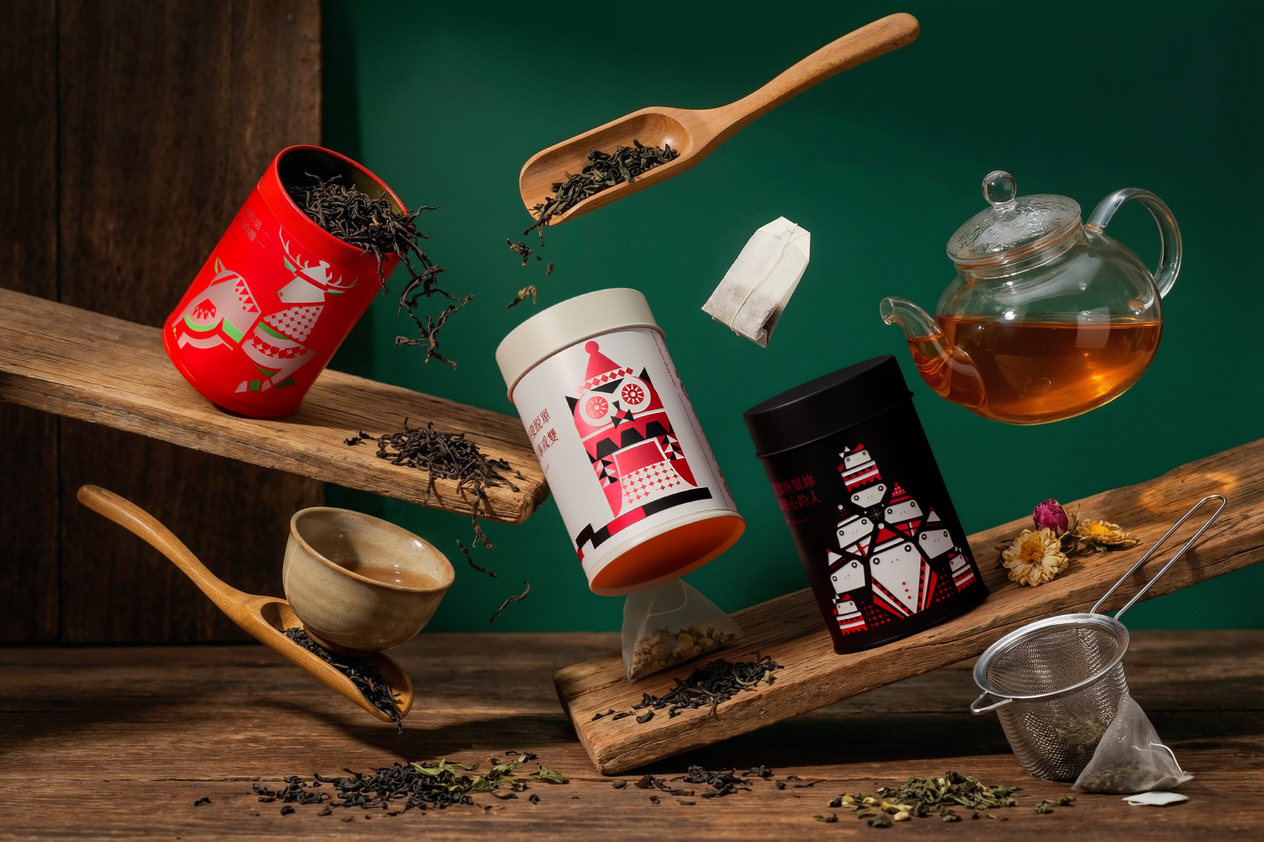 喝喝茶聖誕節聯名款包裝