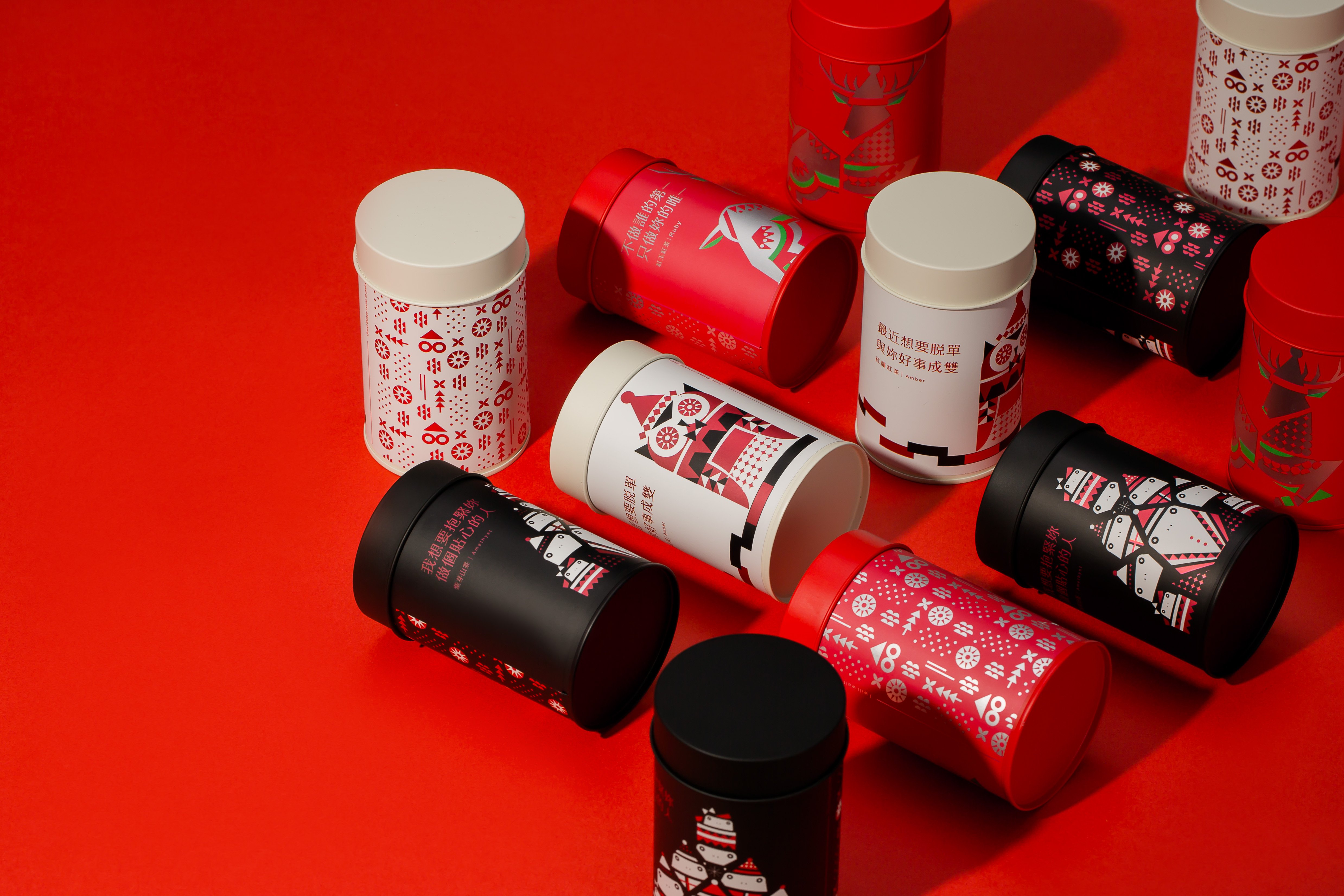 喝喝茶聖誕節聯名款包裝